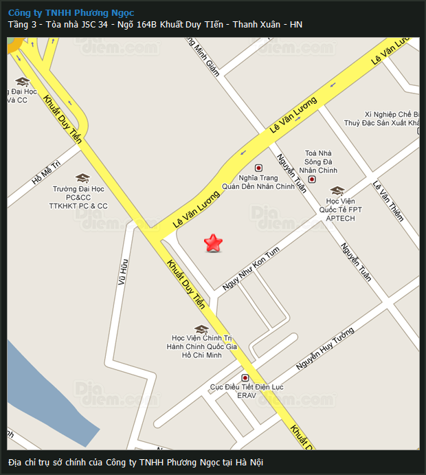 Công ty TNHH Phương Ngọc thông báo chuyển địa điểm